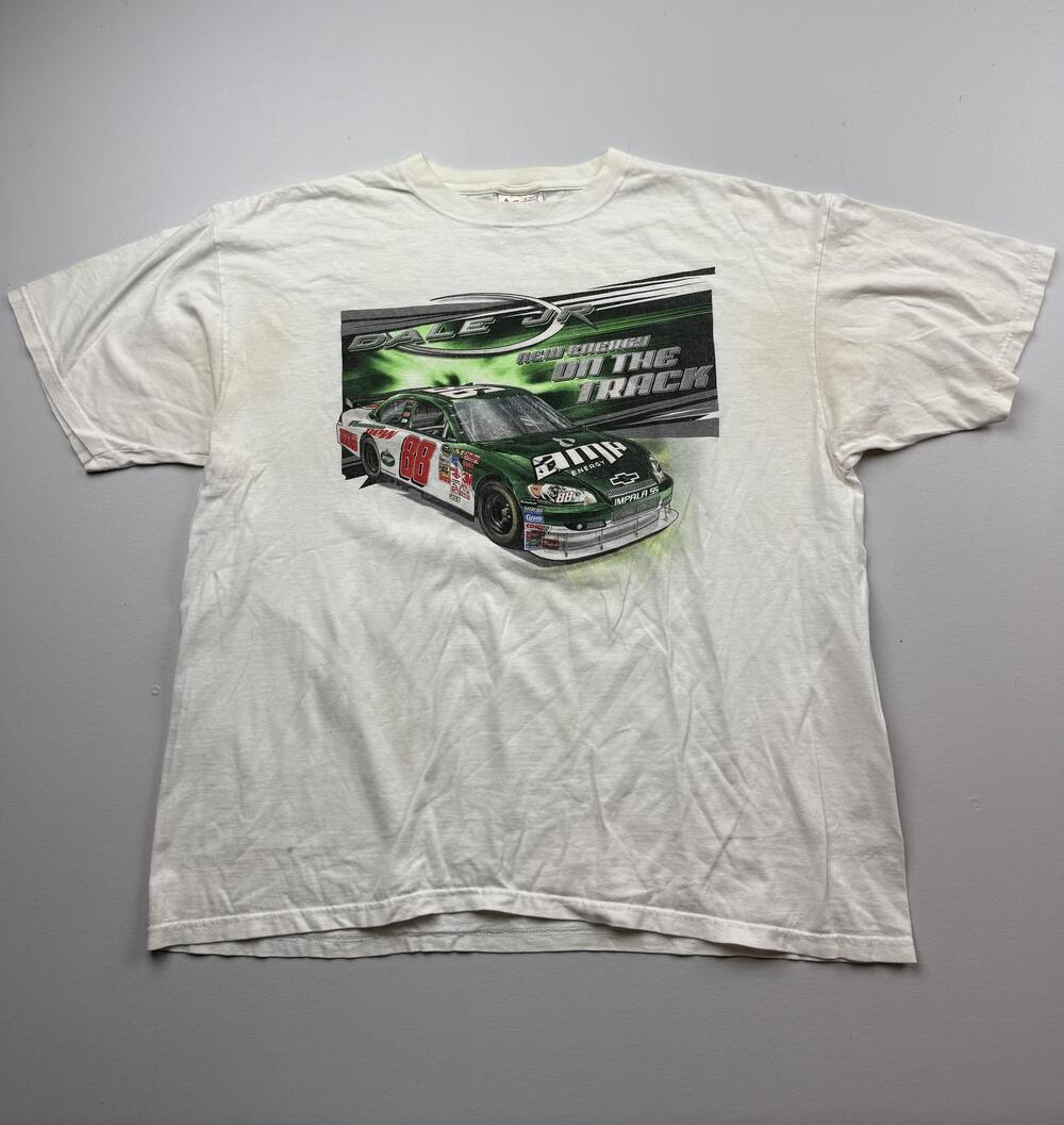 Dale Earnhardt Jr 88 Shirt Mens 2XL White NASCAR Racing AMP Energy Chase 2008